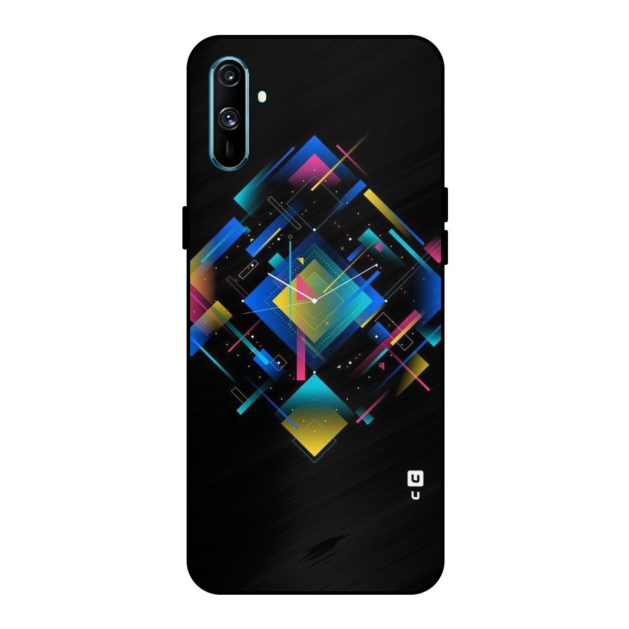 Abstract Clock Metal Back Case for Realme C3
