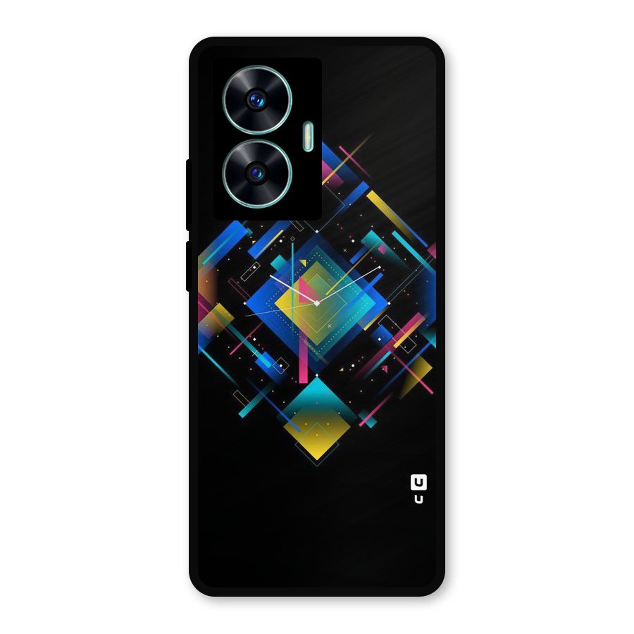Abstract Clock Metal Back Case for Realme C55
