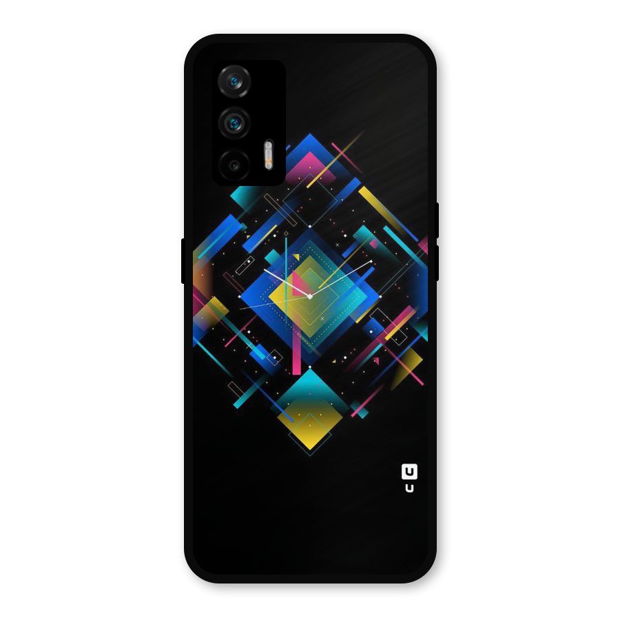 Abstract Clock Metal Back Case for Realme GT 5G