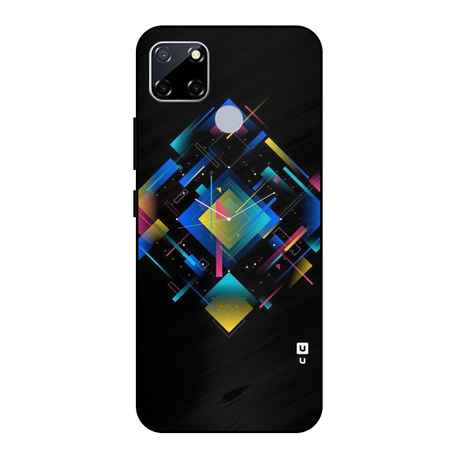 Abstract Clock Metal Back Case for Realme Narzo 20