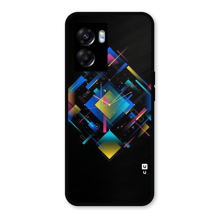 Abstract Clock Metal Back Case for Realme Narzo 50 5G
