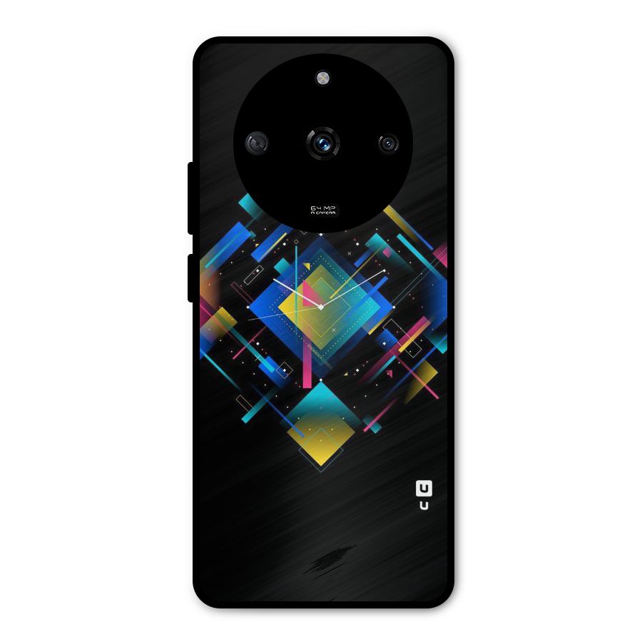 Abstract Clock Metal Back Case for Realme Narzo 60 5G
