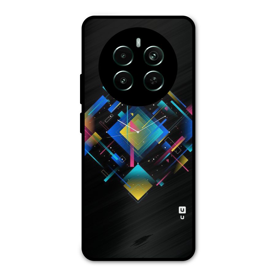 Abstract Clock Metal Back Case for Realme Narzo 70 Pro