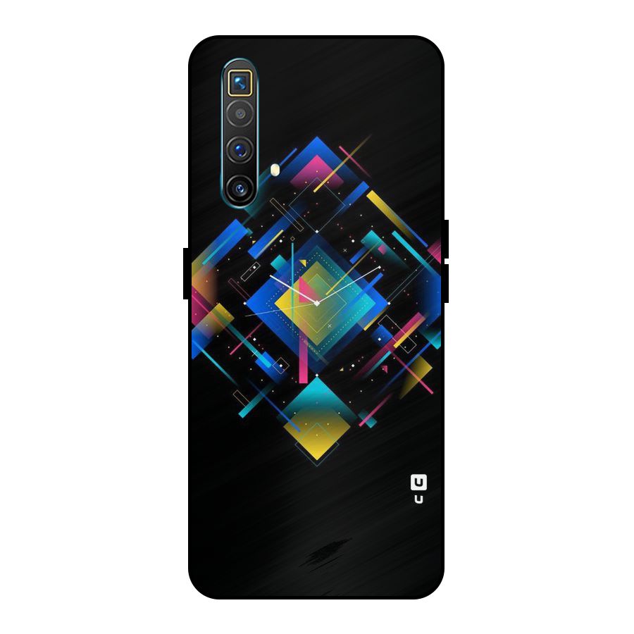 Abstract Clock Metal Back Case for Realme X3
