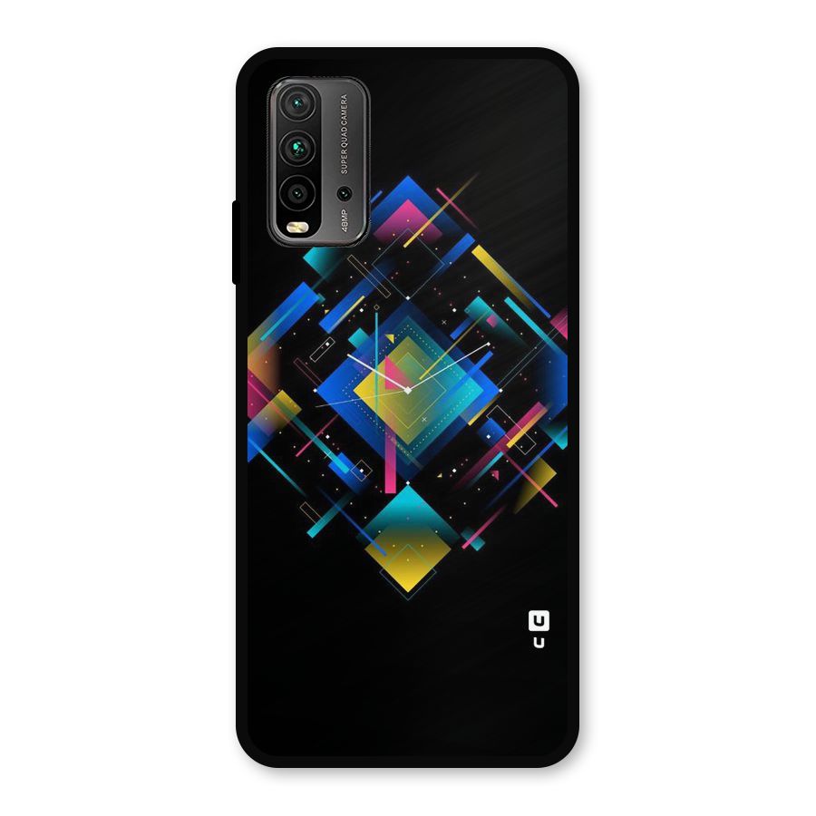 Abstract Clock Metal Back Case for Redmi 9 Power
