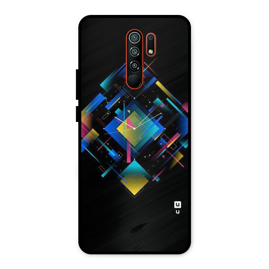Abstract Clock Metal Back Case for Redmi 9 Prime