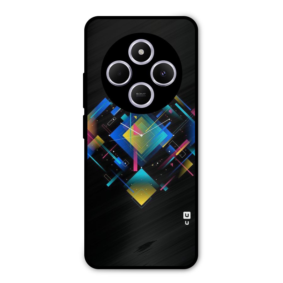Abstract Clock Metal Back Case for Redmi A4