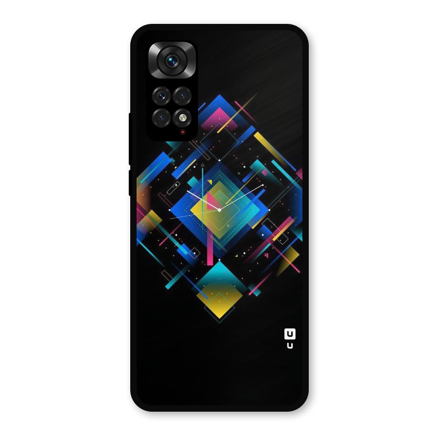 Abstract Clock Metal Back Case for Redmi Note 11s