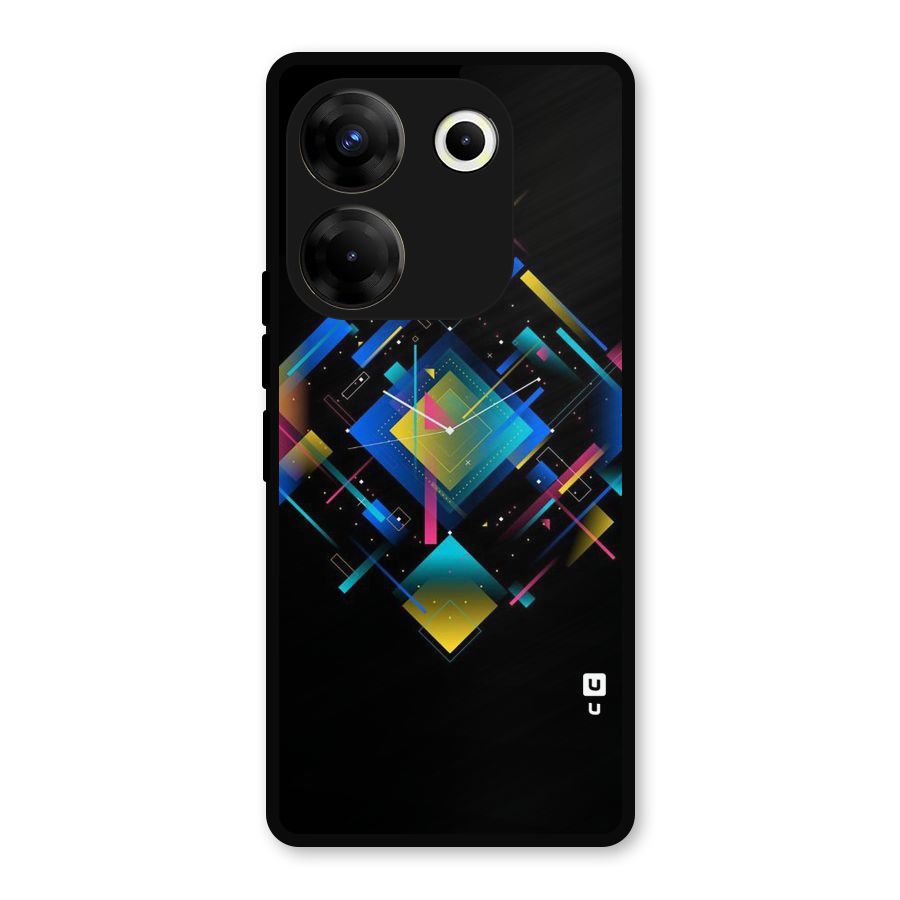 Abstract Clock Metal Back Case for Tecno Camon 20
