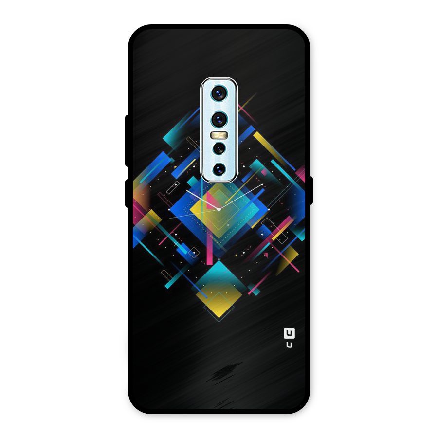 Abstract Clock Metal Back Case for Vivo V17 Pro