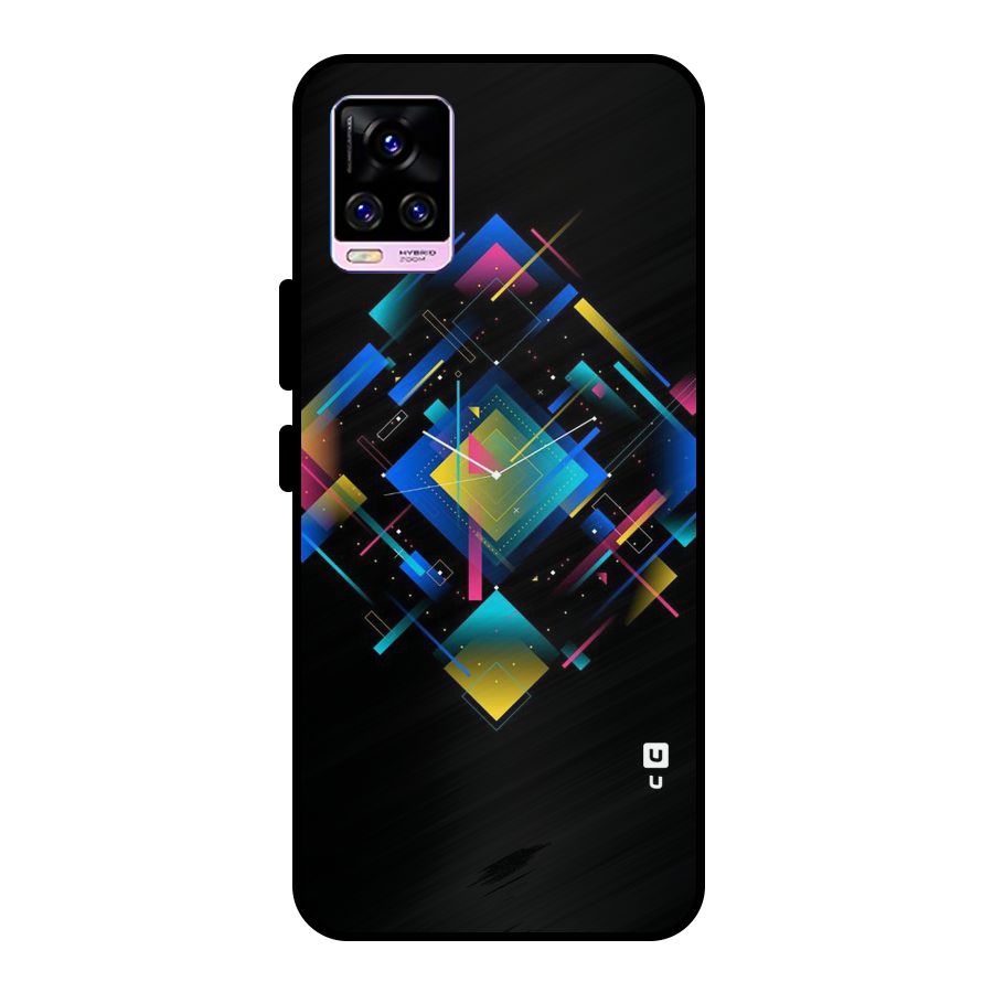 Abstract Clock Metal Back Case for Vivo V20 Pro