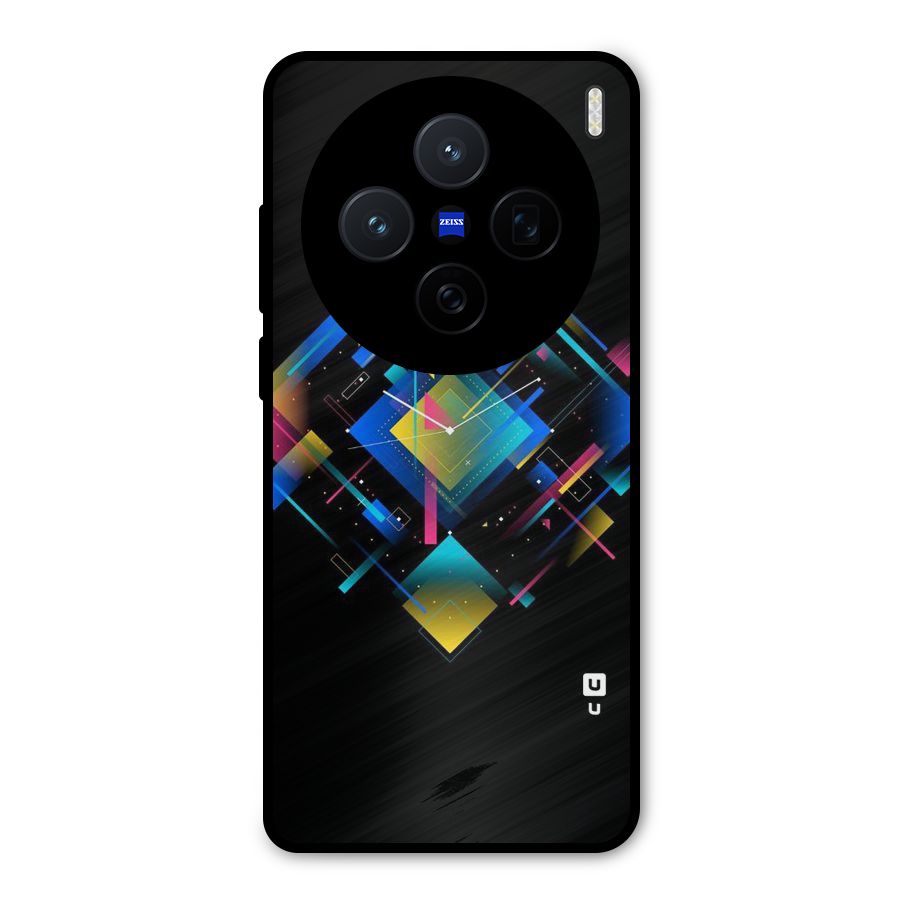 Abstract Clock Metal Back Case for Vivo X200