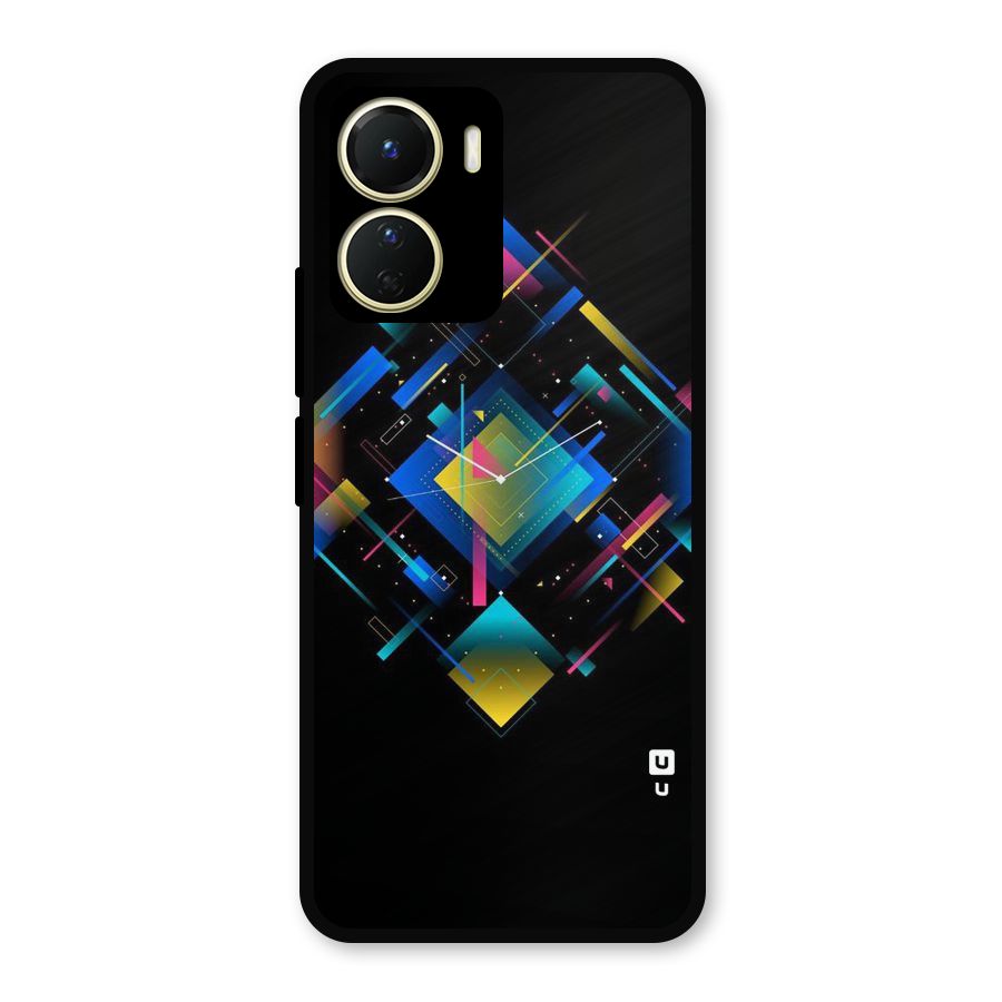 Abstract Clock Metal Back Case for Vivo Y16