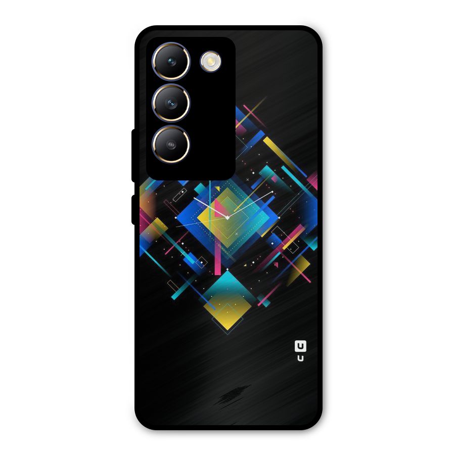 Abstract Clock Metal Back Case for Vivo Y200e