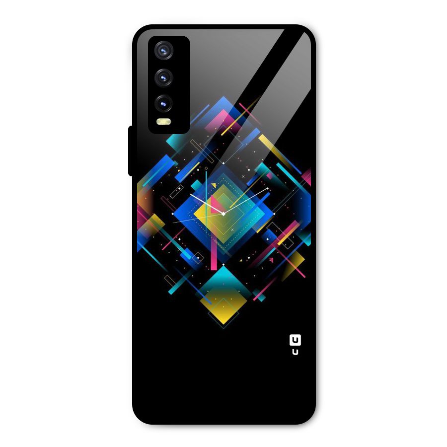 Abstract Clock Metal Back Case for Vivo Y20g