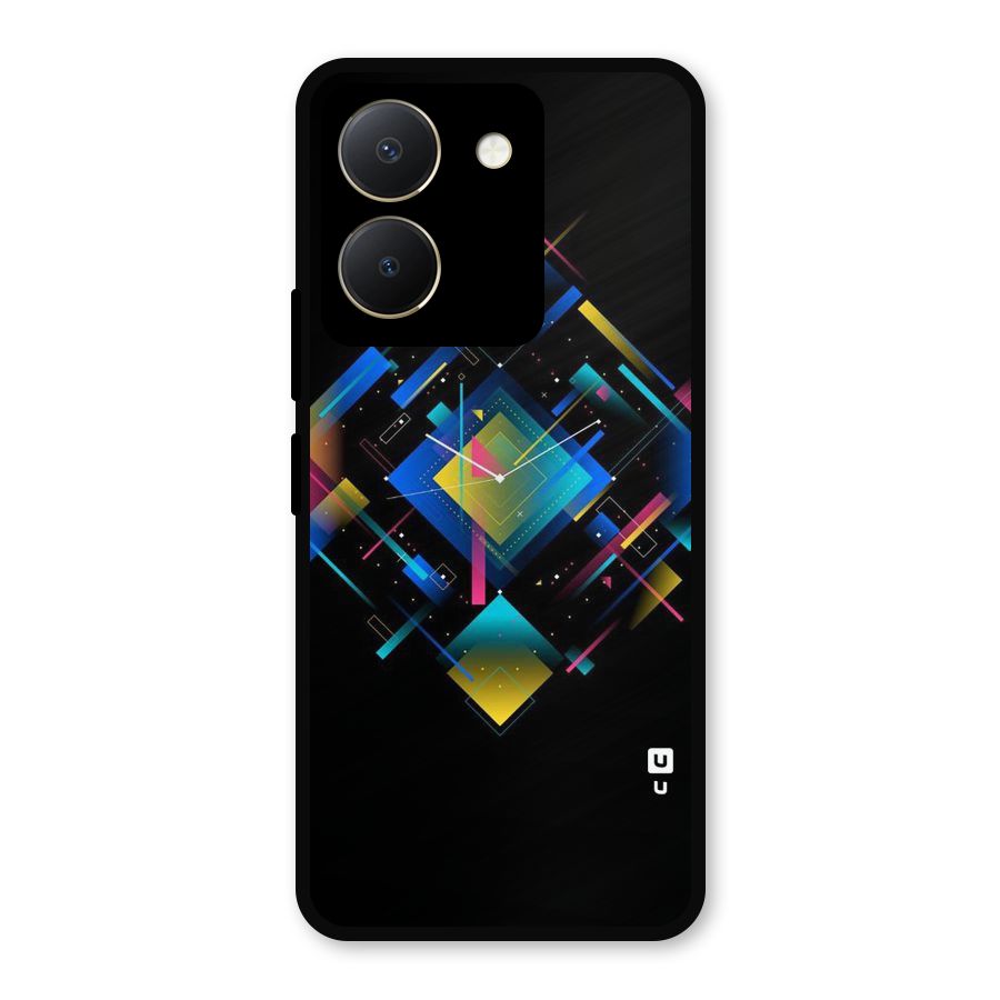 Abstract Clock Metal Back Case for Vivo Y36