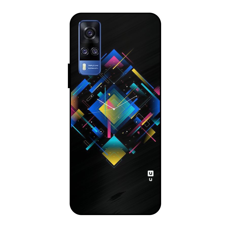 Abstract Clock Metal Back Case for Vivo Y51
