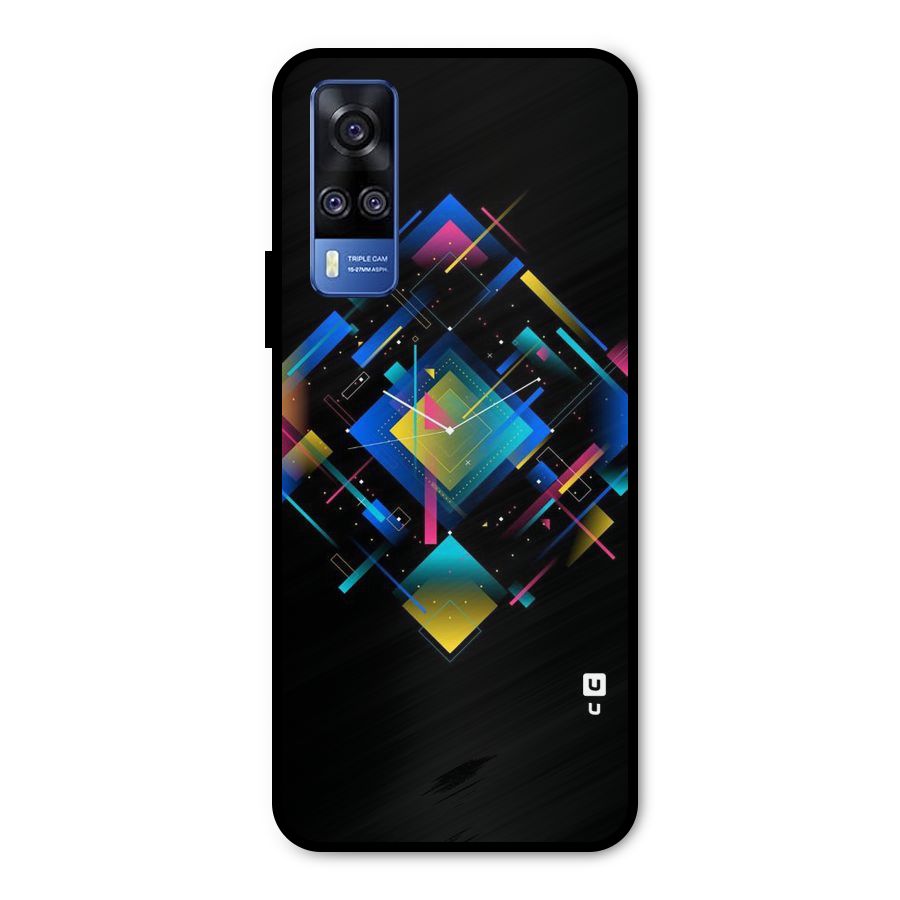 Abstract Clock Metal Back Case for Vivo Y51A