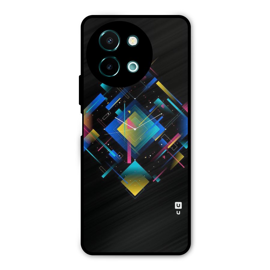 Abstract Clock Metal Back Case for Vivo Y58