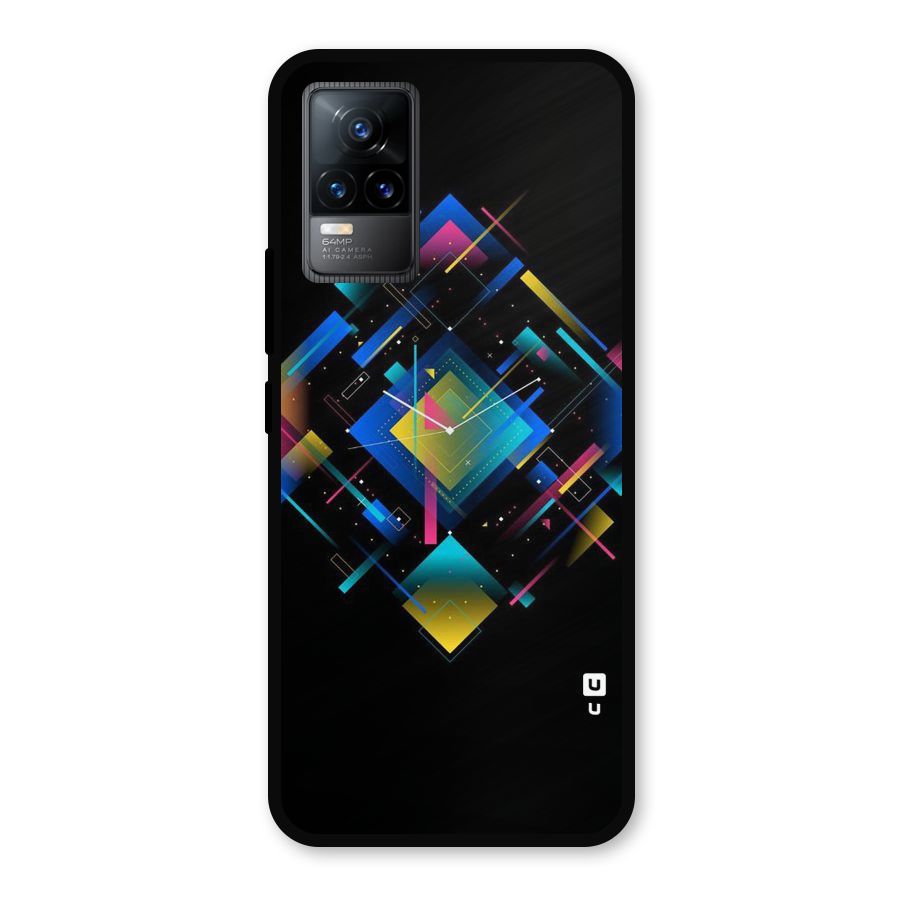 Abstract Clock Metal Back Case for Vivo Y73