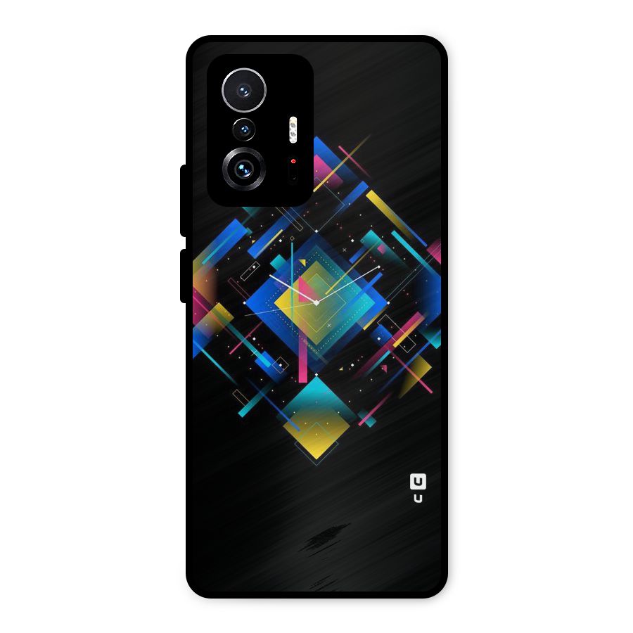 Abstract Clock Metal Back Case for Xiaomi 11T Pro