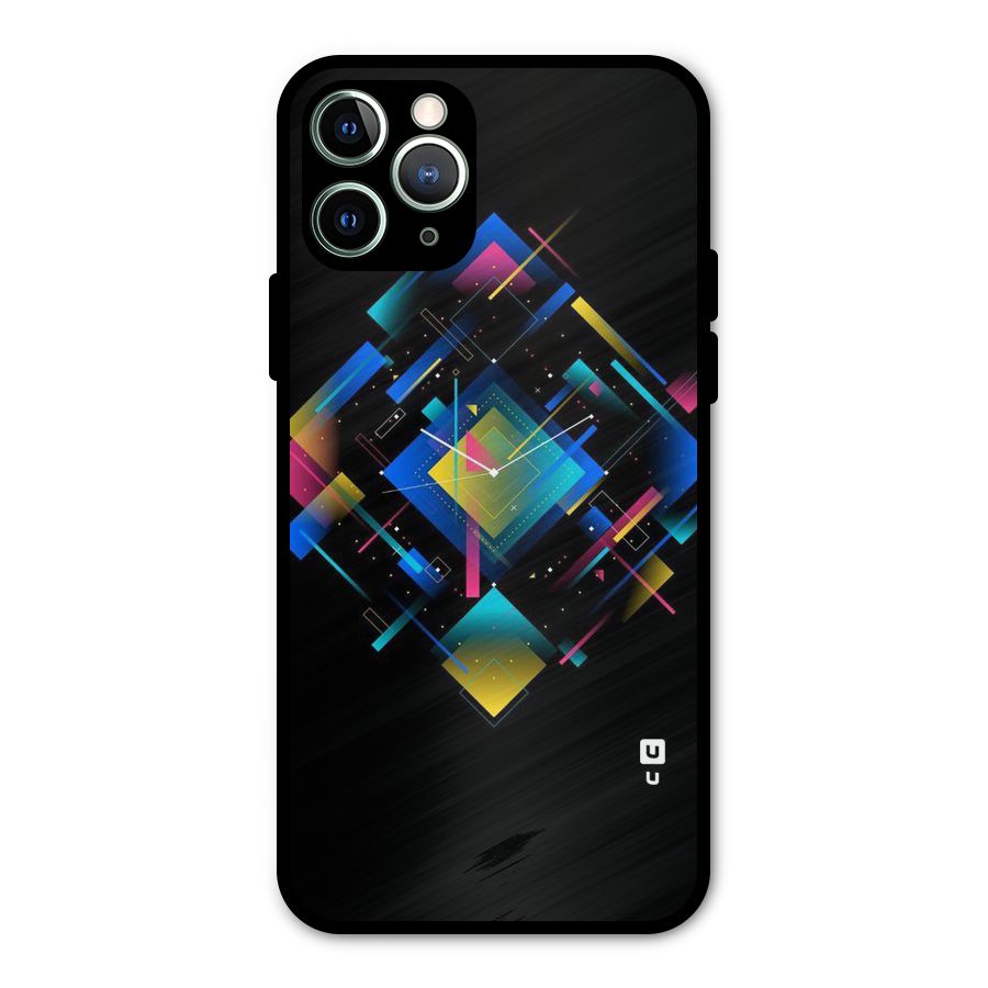 Abstract Clock Metal Back Case for iPhone 11 Pro Max
