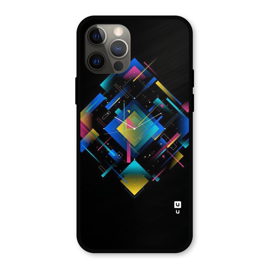 Abstract Clock Metal Back Case for iPhone 12 Pro
