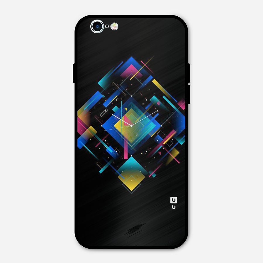 Abstract Clock Metal Back Case for iPhone 6 6s