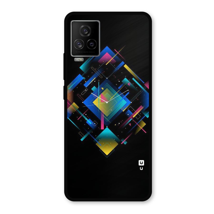 Abstract Clock Metal Back Case for iQOO 7 Legend 5G