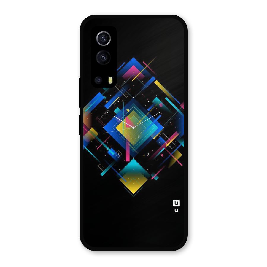 Abstract Clock Metal Back Case for iQOO Z3