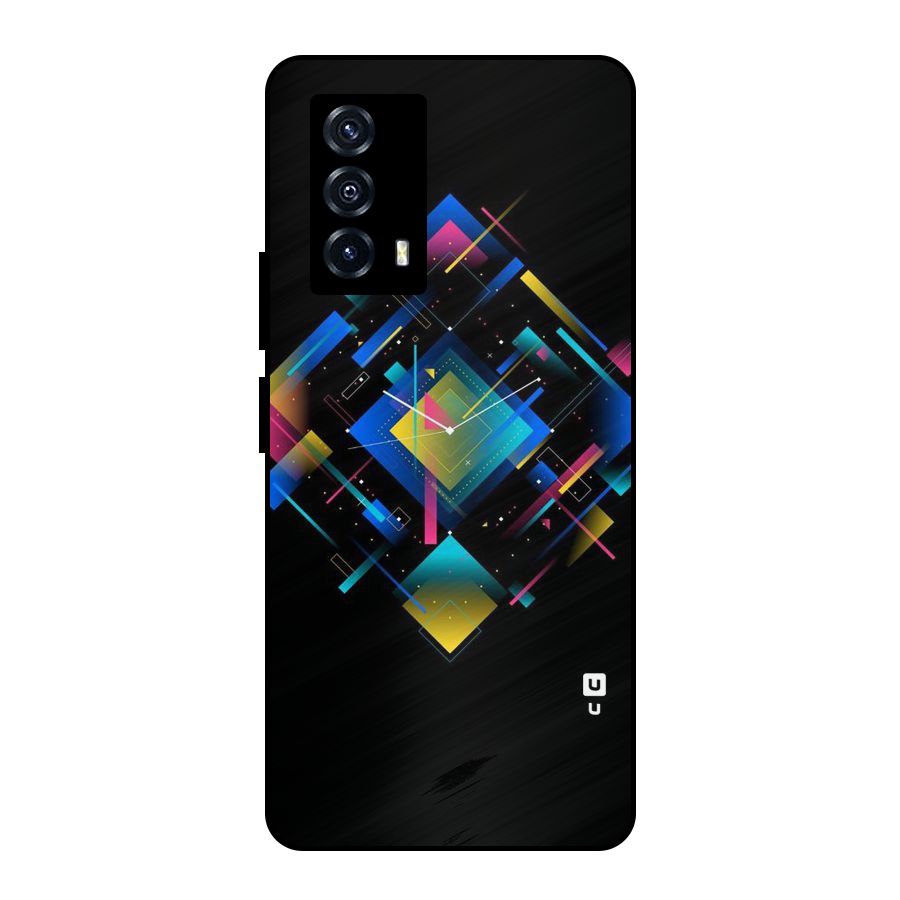 Abstract Clock Metal Back Case for iQOO Z5