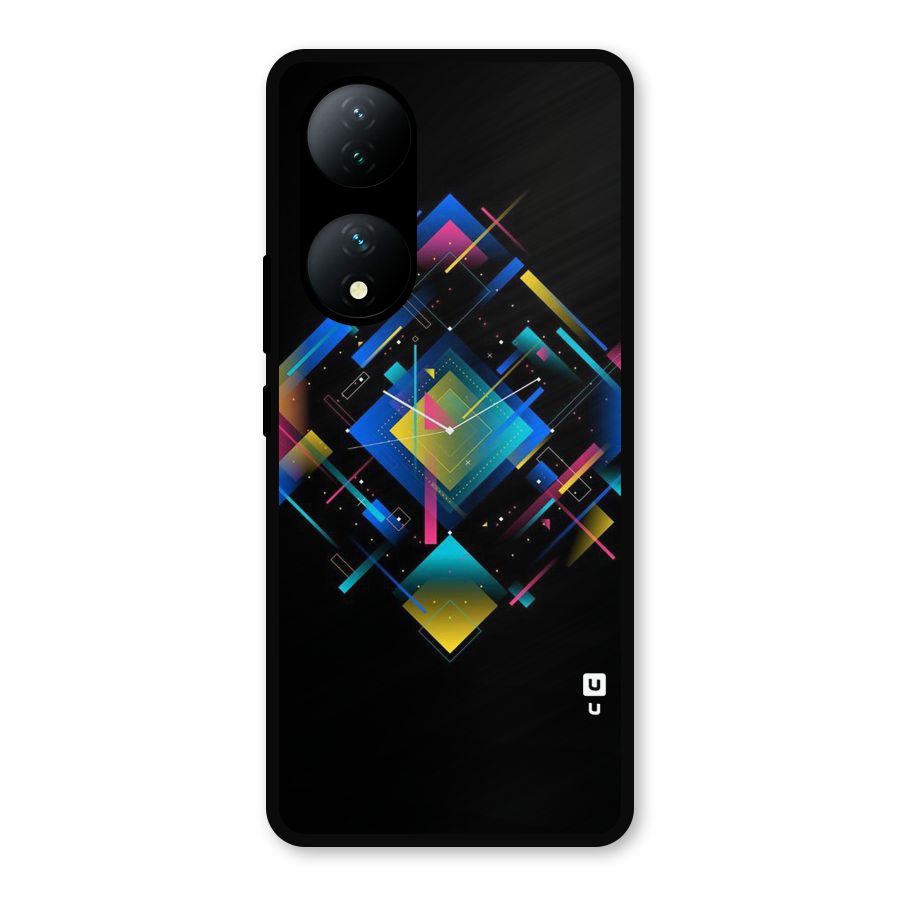 Abstract Clock Metal Back Case for iQOO Z7