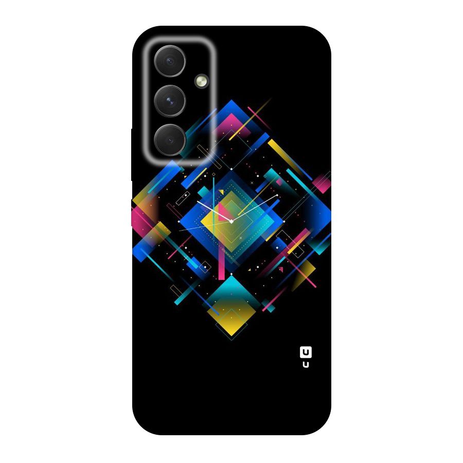Abstract Clock Original Polycarbonate Back Case for Galaxy A54