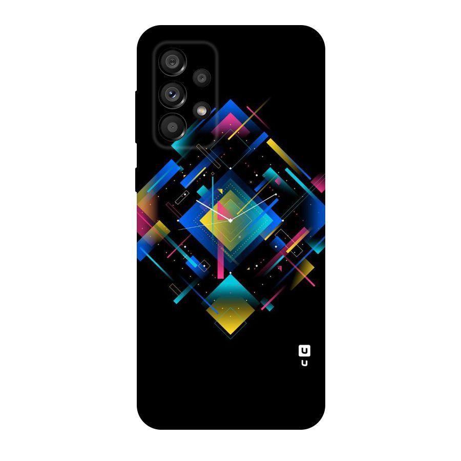 Abstract Clock Original Polycarbonate Back Case for Galaxy A73 5G