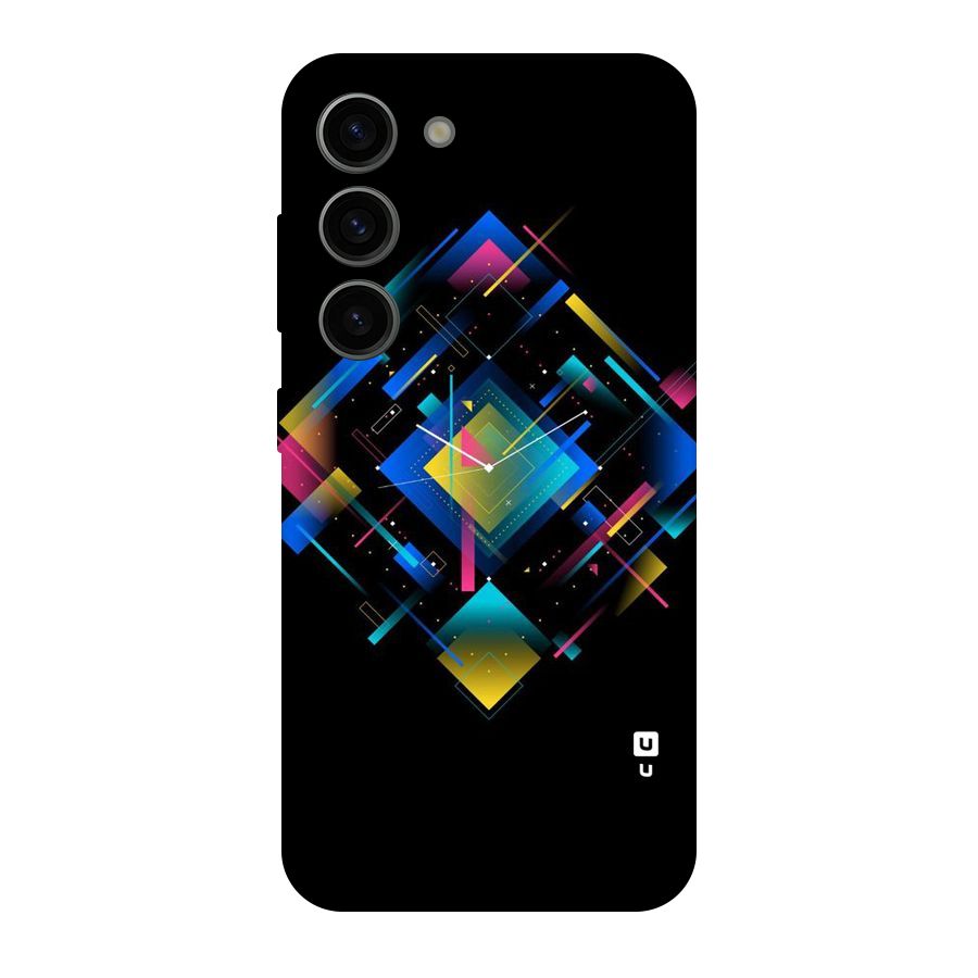 Abstract Clock Original Polycarbonate Back Case for Galaxy S23