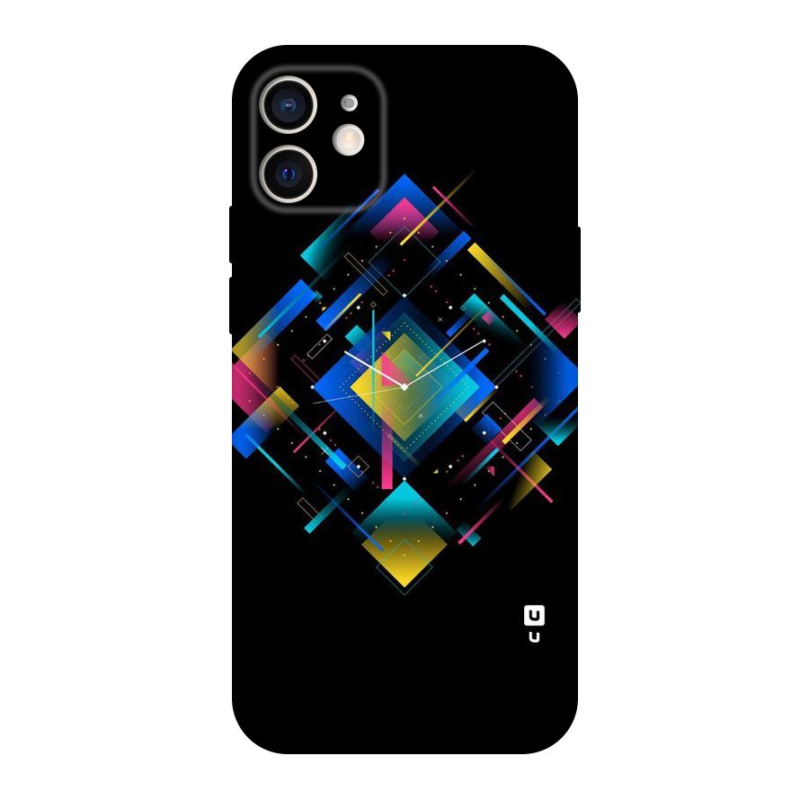 Abstract Clock Original Polycarbonate Back Case for iPhone 12