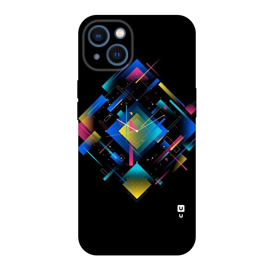 Abstract Clock Original Polycarbonate Back Case for iPhone 13