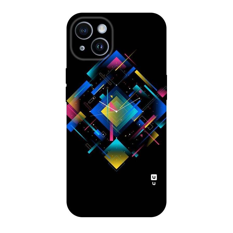 Abstract Clock Original Polycarbonate Back Case for iPhone 14