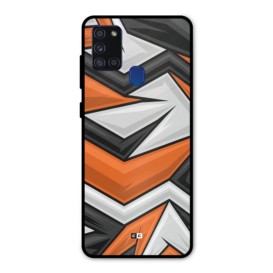 Abstract Comic Metal Back Case for Galaxy A21s