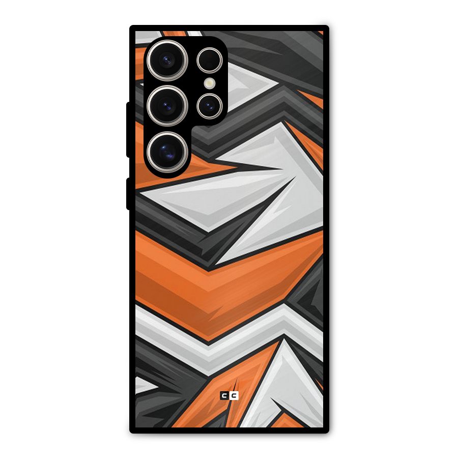 Abstract Comic Metal Back Case for Galaxy S24 Ultra