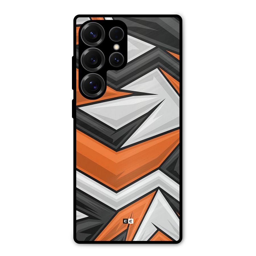 Abstract Comic Metal Back Case for Galaxy S25 Ultra