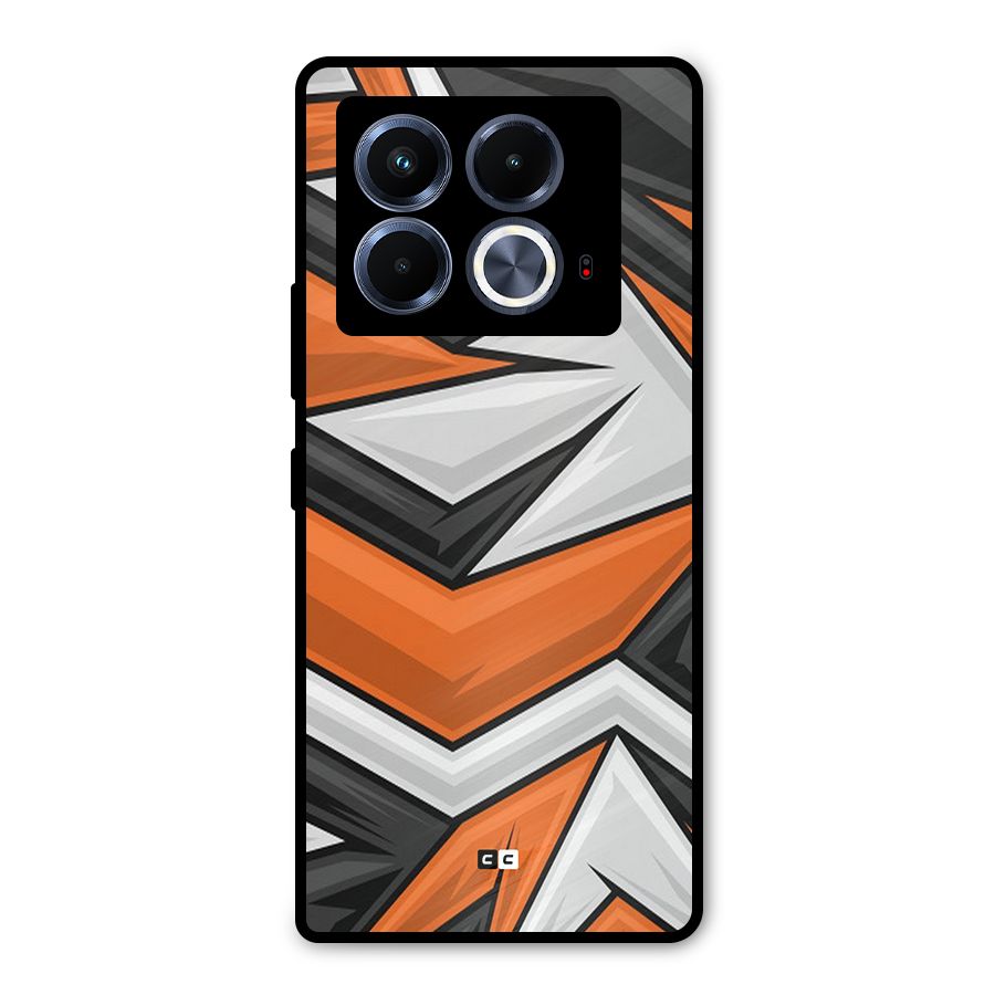 Abstract Comic Metal Back Case for Infinix Note 40 5G