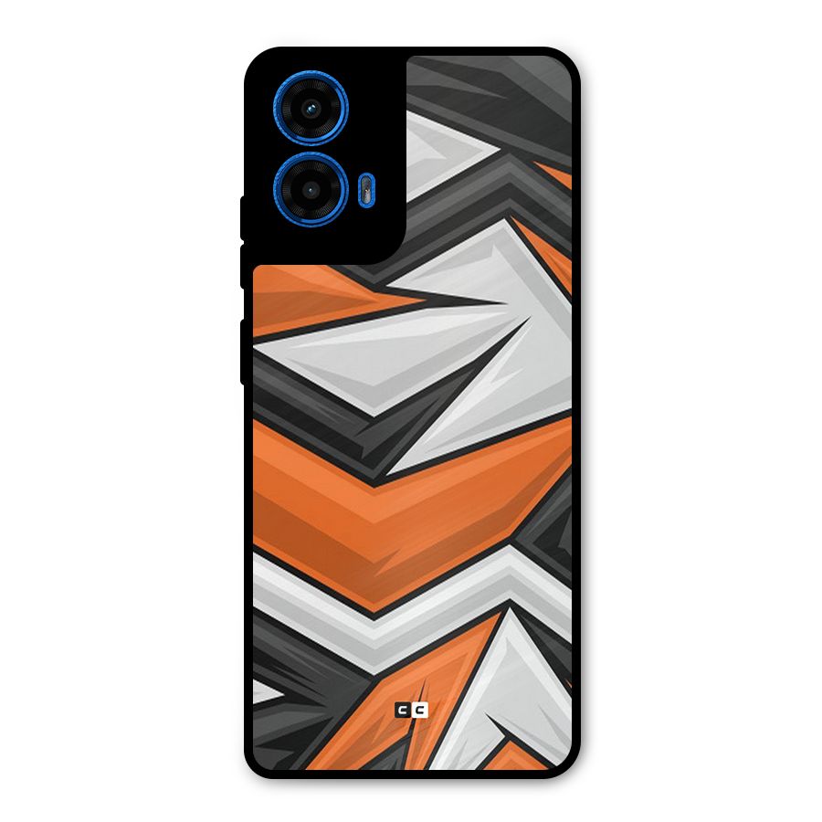 Abstract Comic Metal Back Case for Moto G45