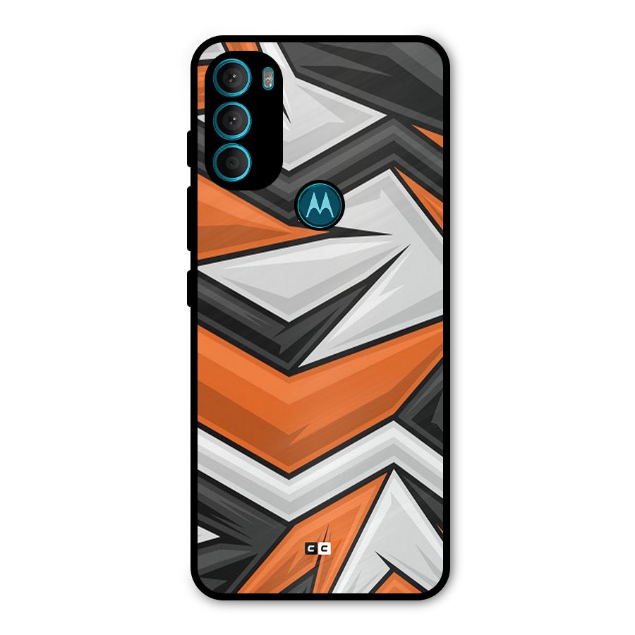 Abstract Comic Metal Back Case for Moto G71 5G