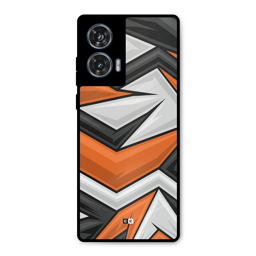 Abstract Comic Metal Back Case for Motorola Edge 50 Fusion