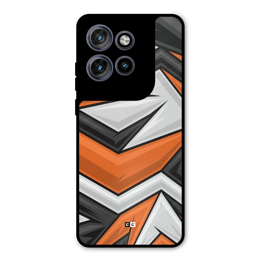 Abstract Comic Metal Back Case for Motorola Edge 50 Neo