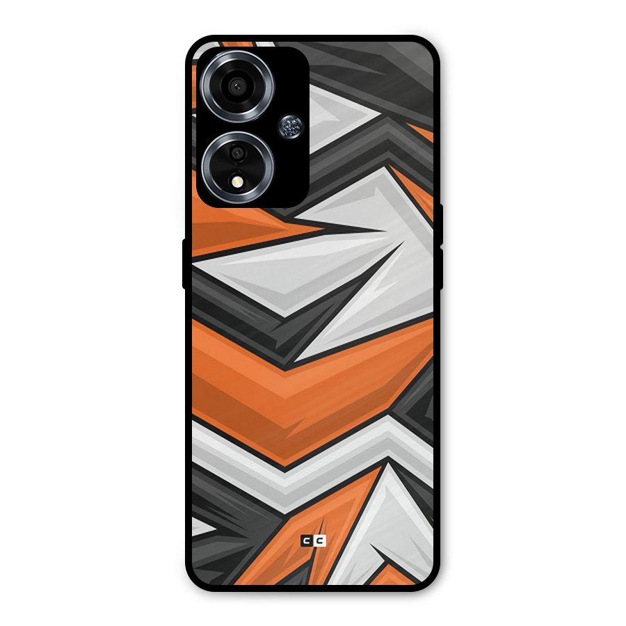 Abstract Comic Metal Back Case for Oppo A59