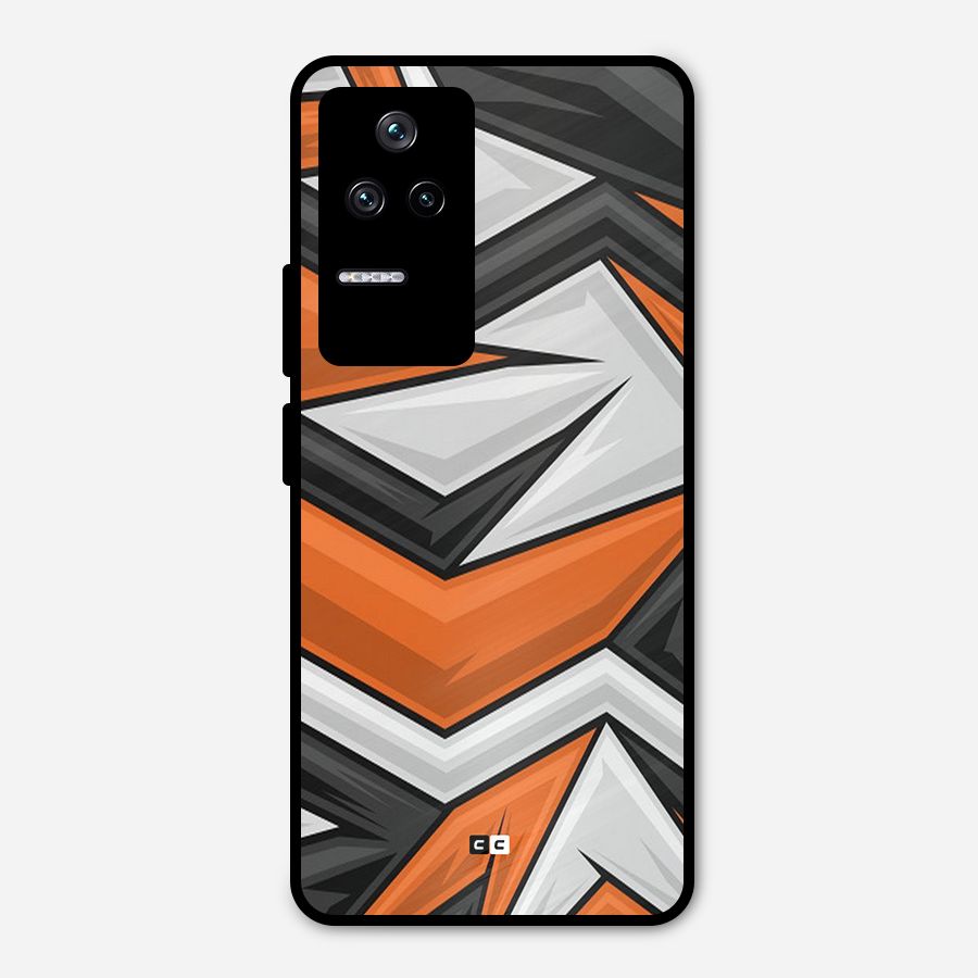 Abstract Comic Metal Back Case for Poco F4 5G