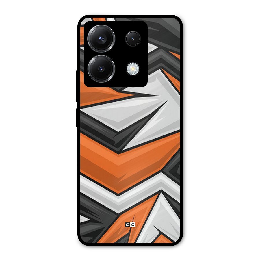 Abstract Comic Metal Back Case for Poco X6