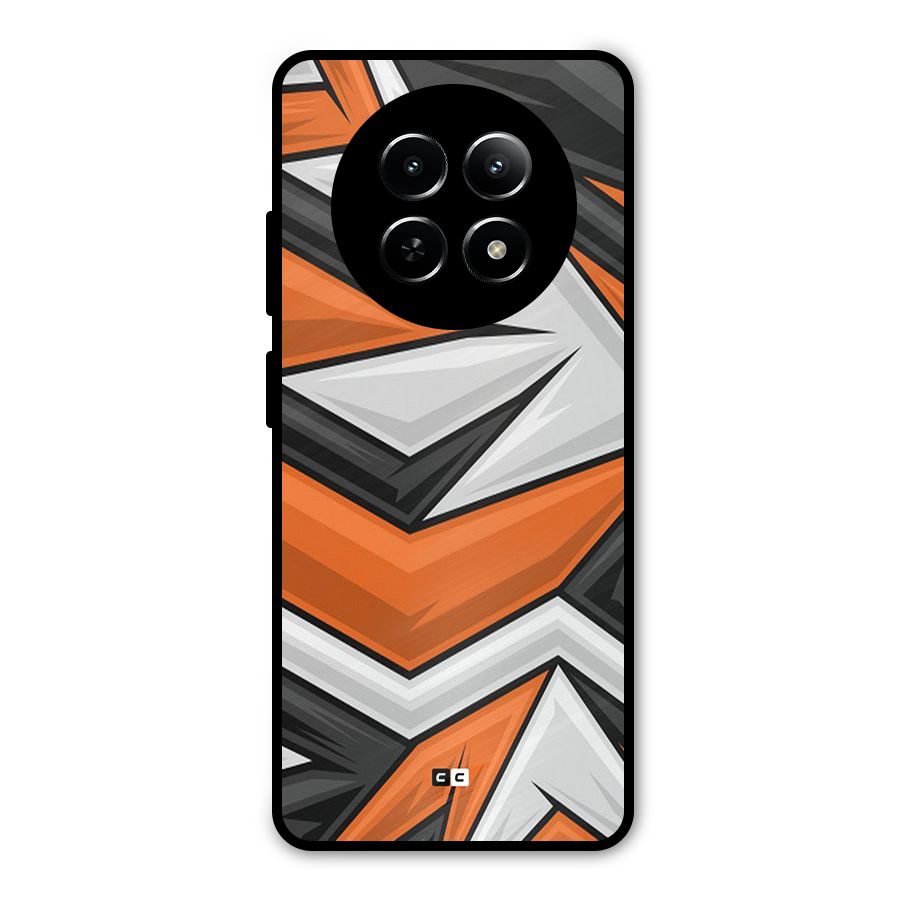 Abstract Comic Metal Back Case for Realme 12x 5G
